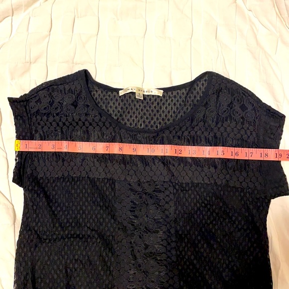 Max Studio black Art Deco blouse, size small - Picture 10 of 11